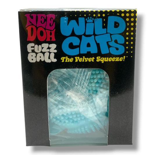 Needoh Fuzz Ball Wild Cats Squishy Blue || نيدو فز بول شكل قطوة سكوشي ازرق