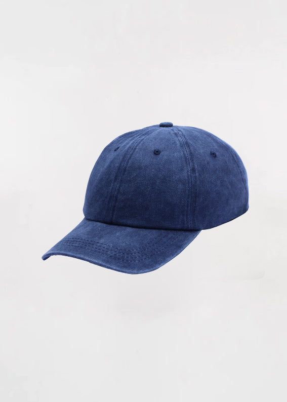 Vintage Cotton Adjustable Dad Hats plain(navy blue) || كاب بلاك كلوفر #8