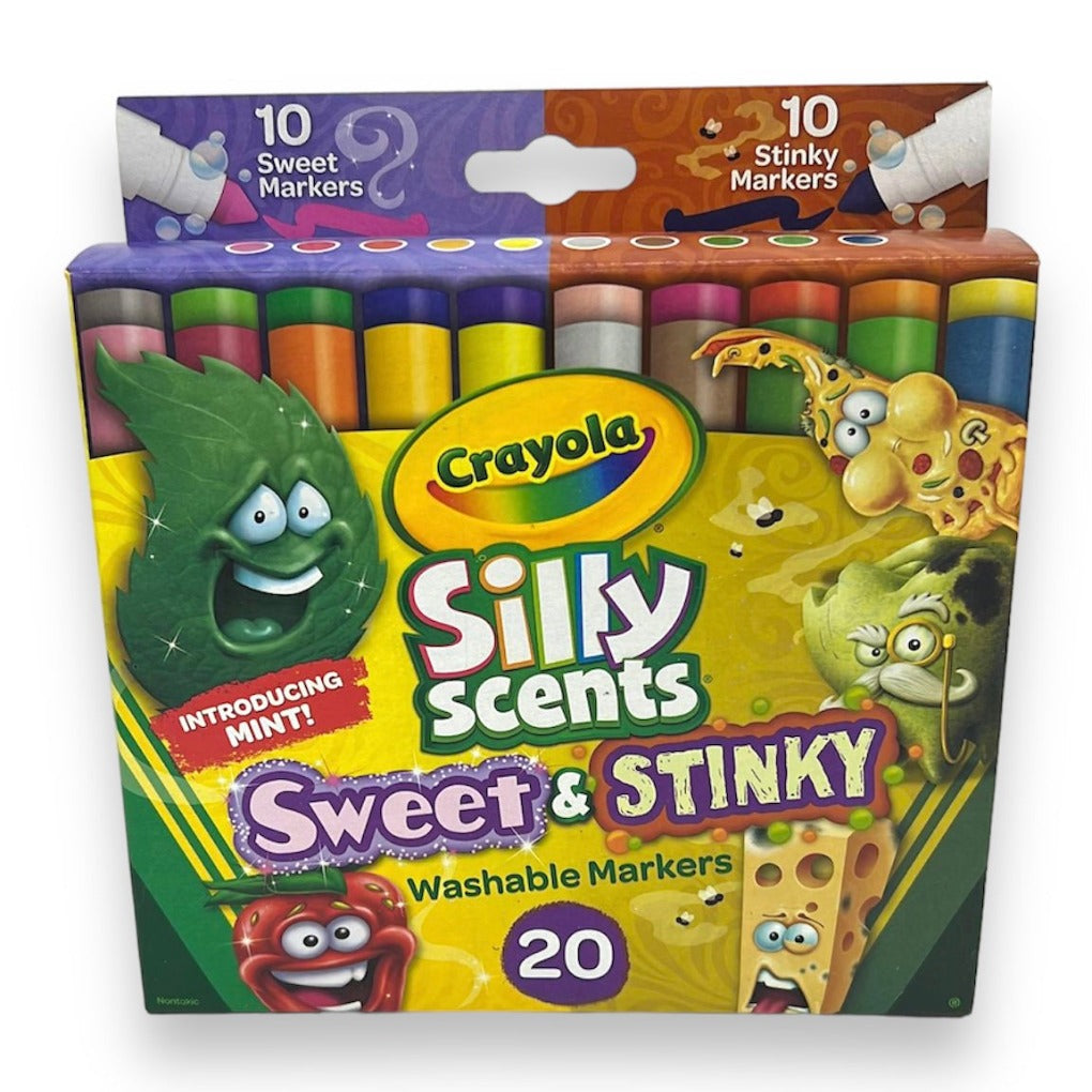 Crayola Silly Scents Sweet & Stincky 20 Colors || الوان شينية سيلي ماركر سويت اند ستينكي 20 لون