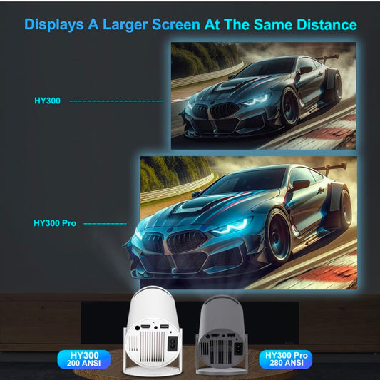 SMQ PROJECTOR HY300 PRO BLACK EDITION WITH LENS COVER AND WATERPROOF BAG || اس ام كيو بروجتر HY300 PRO الإصدار الأسود مع غطاء للعدسة وحقيبة مقاومة للماء