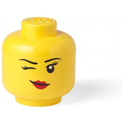 Lego Wink Storage Head, Large || تخزين ليقو البنت المبتسمة