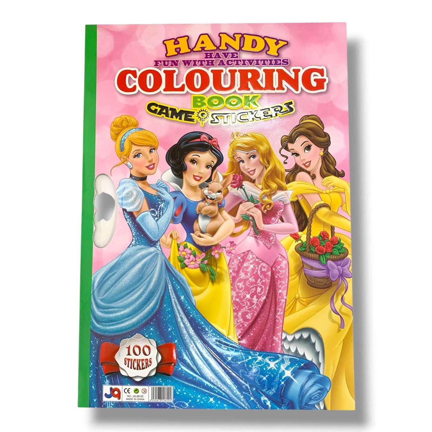 Coloring Book Game 100 Stickers Large Size Princesses || دفتر تلوين مع 100 ستيكر جامبو اميرات