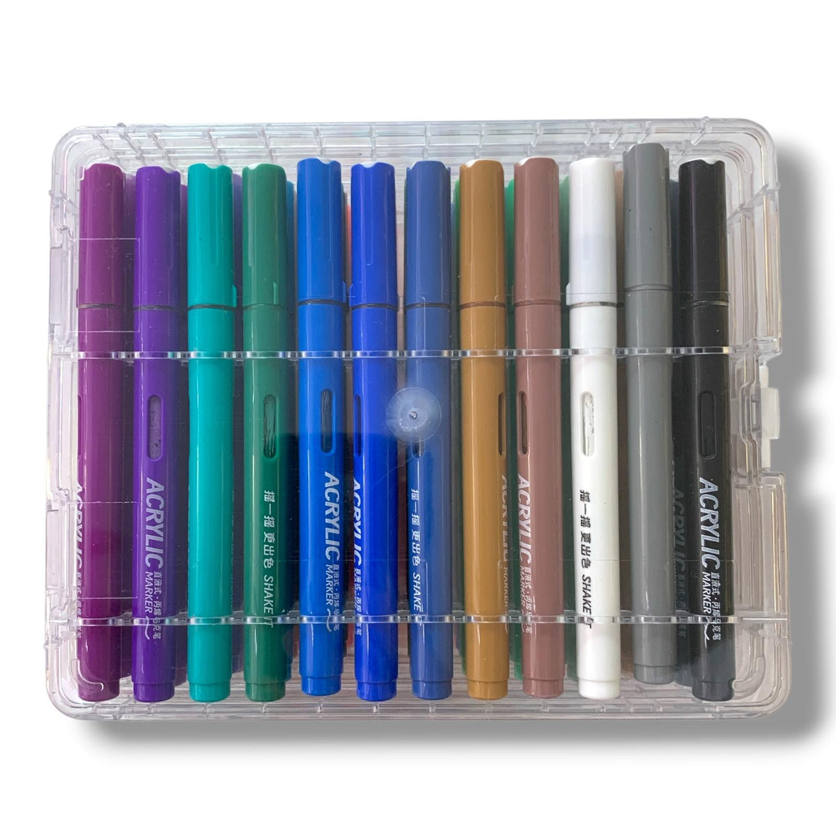 Acrylic Brush Marker 60 Colors || الوان اكريليك برش ماركر 60 لون براس فرشة