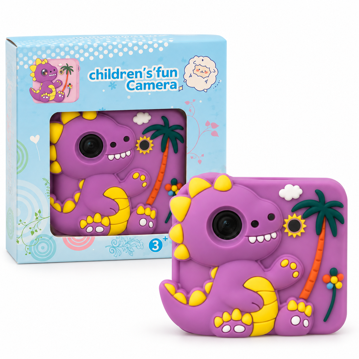 Children's Fun Camera Dinosaur Purple || كاميرا أطفال ديناصور بنفسجي
