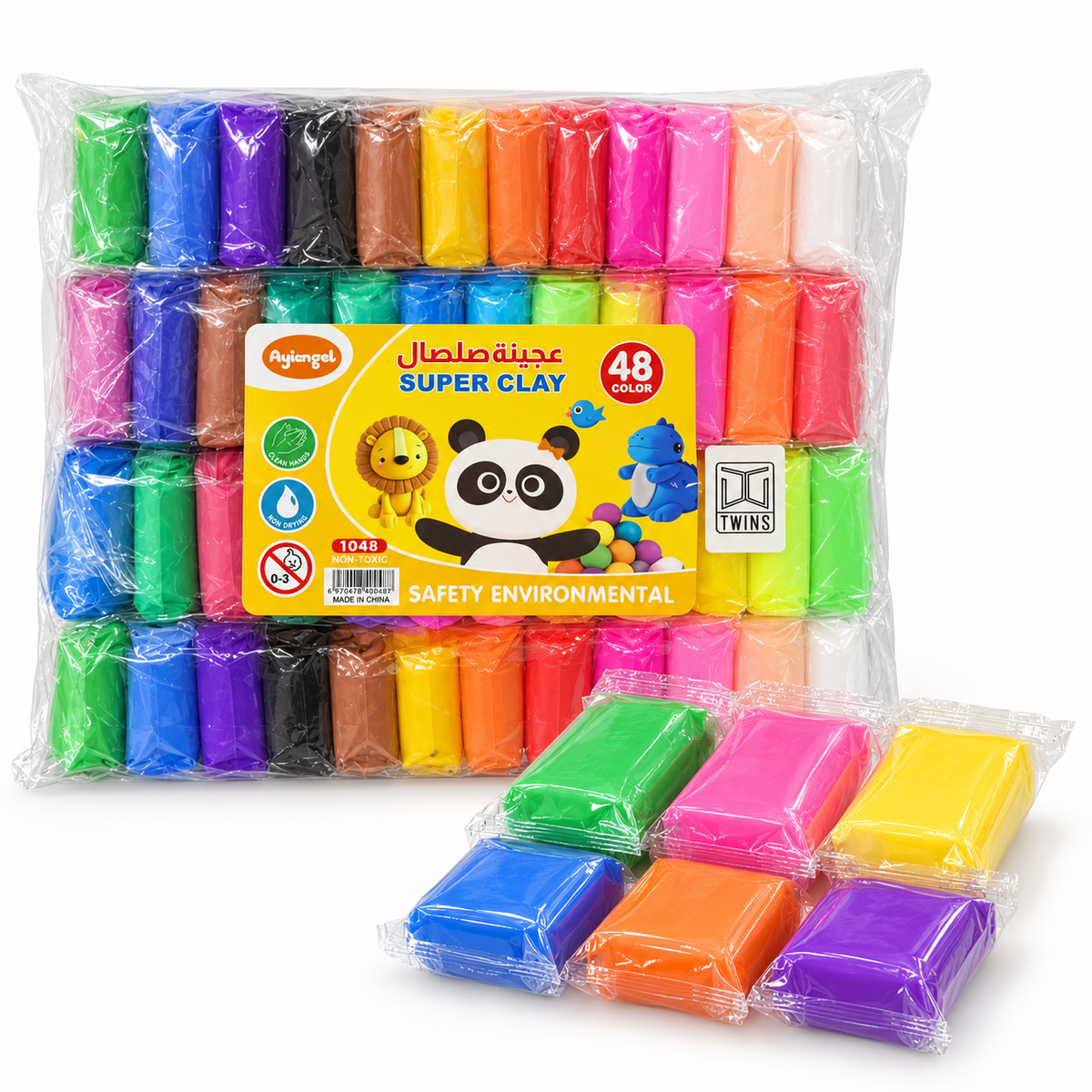 Super Clay 48 Color Pack || مجموعة سوبر كلاي 48 لونًا