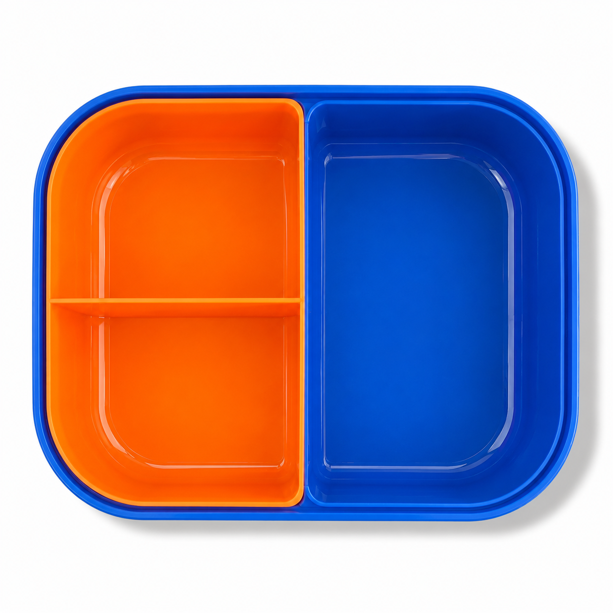Lunch Box 3 Sections BPA Free Blue || لانش بوكس 3 اقسام خالي من بي بي اي ازرق
