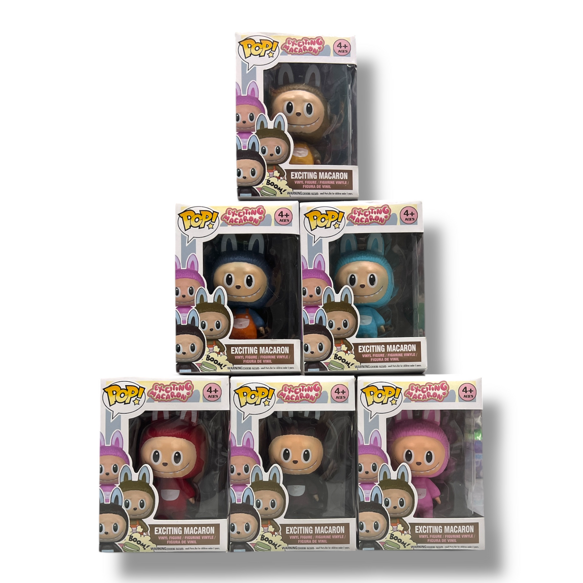 Labubu Pop Exciting Macaroon Set 6 Pcs Assorted Models || مجموعة لابوبو بوب ماكارون ٦ حبة موديلات متنوعة