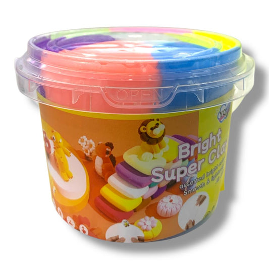 Bright Super Clay Light 300 g Pastel Colors || برايت سوبر كلاي لايت - صلصال خفيف يجف بالهواء 300 جرام بألوان باستيل