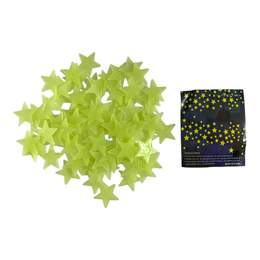 A&T Glow in The Dark Stars Yellow || نجوم مضيئة اي اند تي لون اصفر