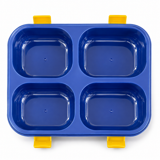 Lunch Box 4 Sections Blue || لانش بوكس 4 اقسام ازرق