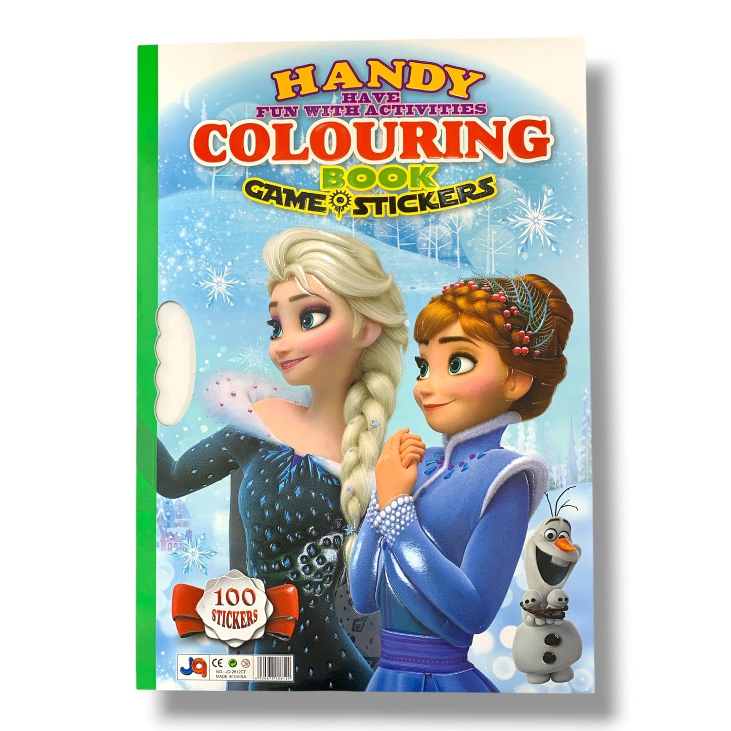Coloring Book Game 100 Stickers Large Size Frozen || دفتر تلوين مع 100 ستيكر جامبو فروزن