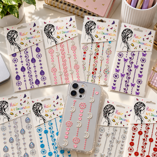 Bedazzeled crystal Stickers Assorted Colors #2 || ستيكرات كريستال الوان متنوعة #2