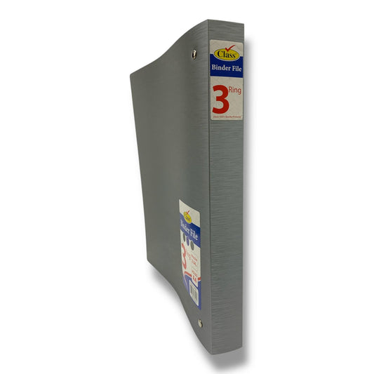 Class 3 Ring Binder File Grey Color || ملف كلاس ٣ حلقات لون رمادي