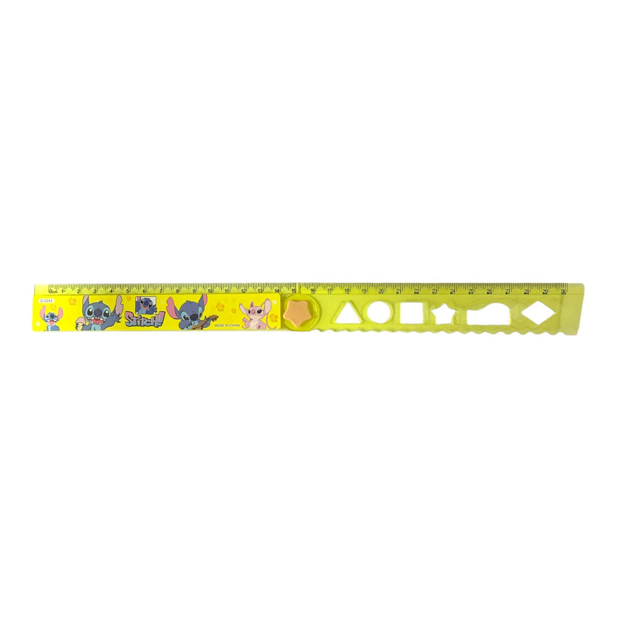 Yellow Stitch Expandable Ruler 30 cm || مسطرة ستيتش قابلة للتكبير 30 سم لون اصفر