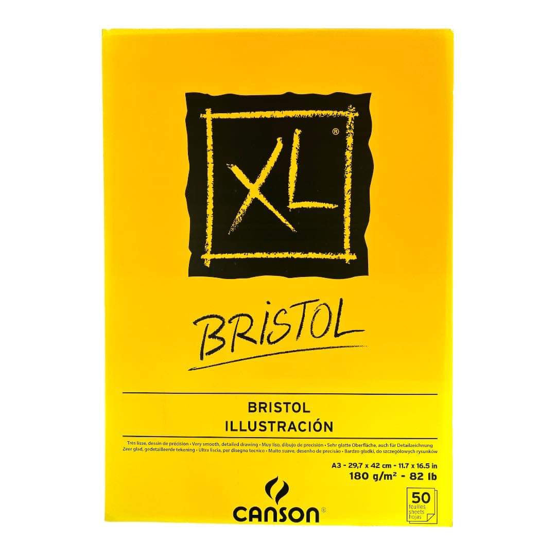 Canson Bristol A3 Size 180 gsm 50 Sheets || كراسة رسم سماكة ١٨٠ جرام ٥٠ ورقةA3 كانسون حجم
