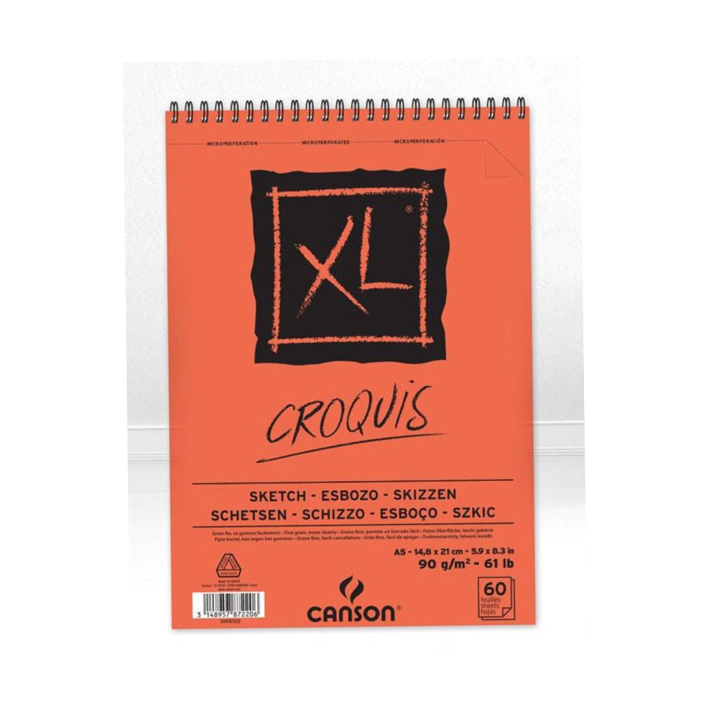 Canson XL CROQUIS Sketch Pad A5 || A5 كراسة رسم كانسون خشن XL