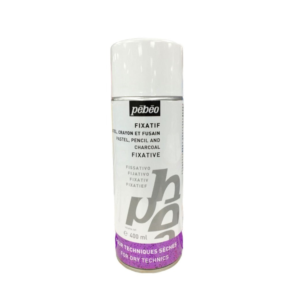 Pebeo Spray Fixative Pastel Pencil Charcoal 400 ml || مثبت سبراي بيبيو باستيل رصاص فحم ٤٠٠ مل