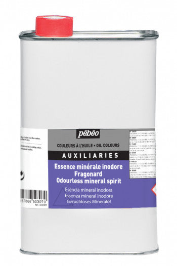 Pebeo Odorless Mineral Spirit 1 L || وسيط عديم الرائحة مخفف الوان زيتية مواد طبيعية 1 لتر