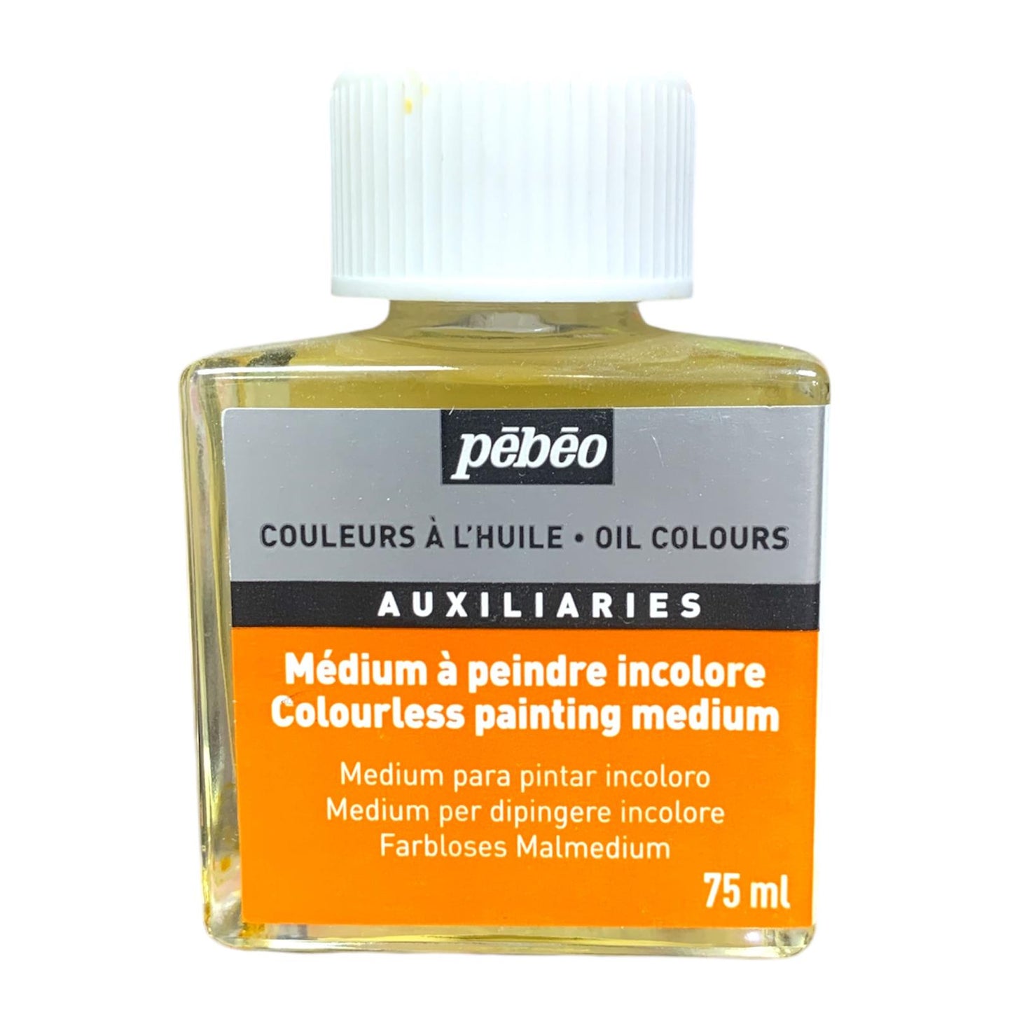 Pebeo Oil Colors Colorless Painting Medium 75 ml || وسيط الوان زيتية بيبيو لازالة الاصفرار من الرسمة ٧٥ مل