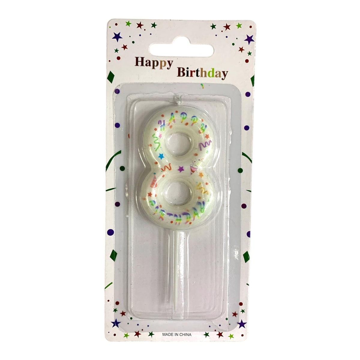 Birthday Candles Confetti from 0-9 || شموع اعياد ميلاد موديل كونفيتي من ٠-٩