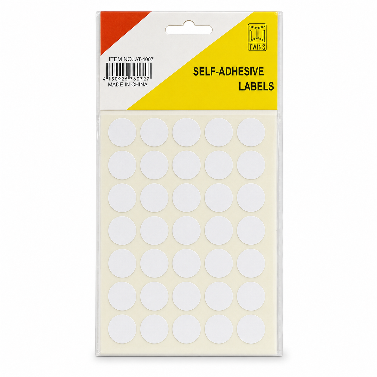 A&T Round White Sticker Pack 350 Stickers || ستيكرات اي اند تي دائرية عدد 350 ستيكر