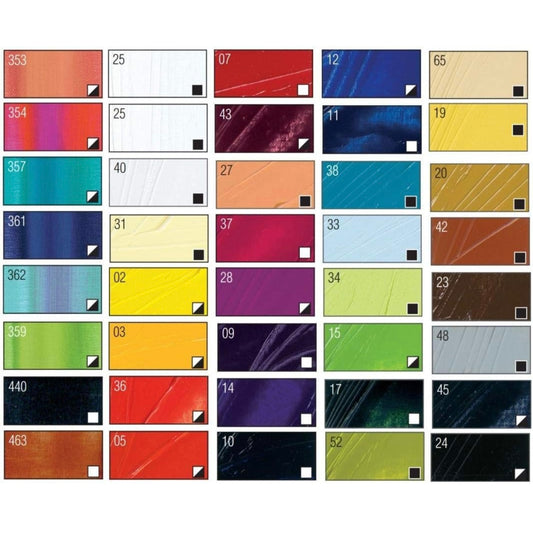 Pebeo studio XL fine oil color set of 40 tubes x 20ml || الوان بيبيو الزيتيه بشكل جديد 40 لون 20 مل