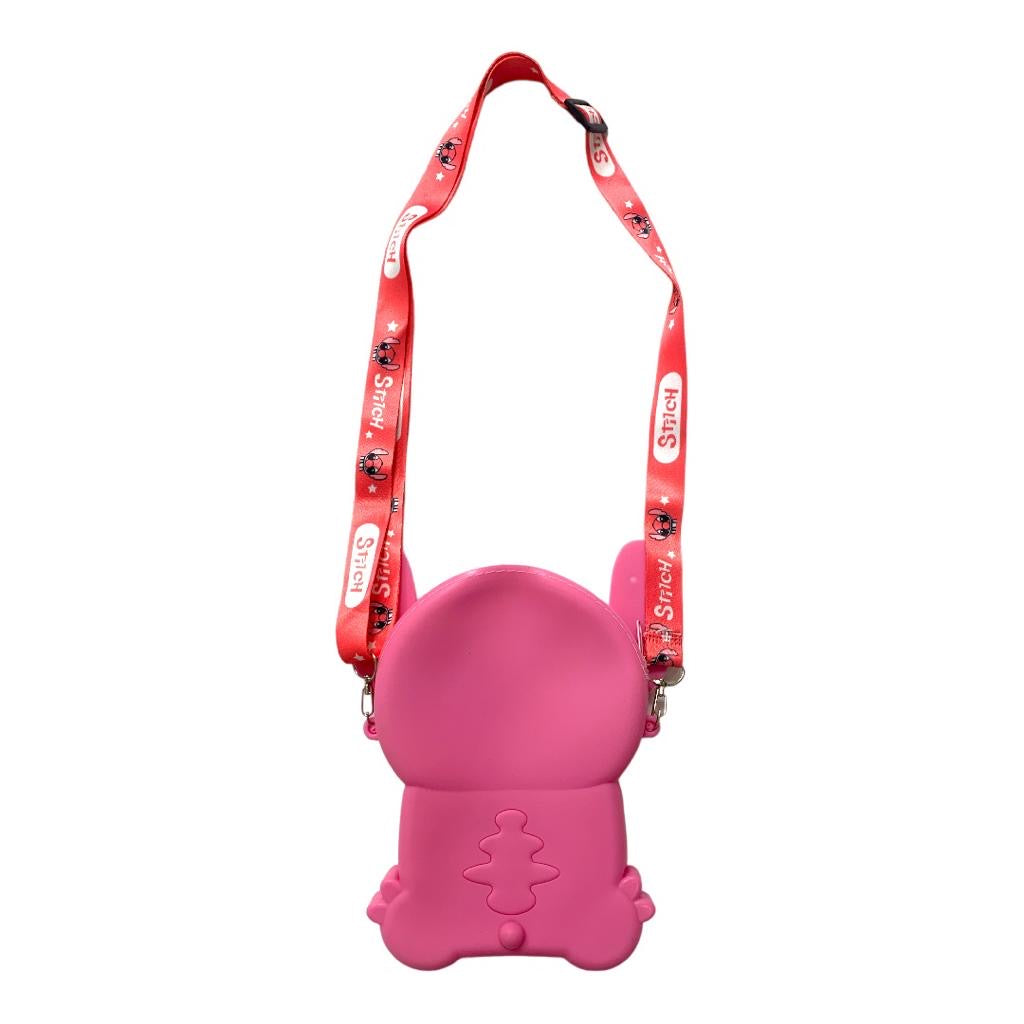 Stitch Bag 13 Cm Pink || جنطة ستيتش جانبية ١٣ سم لون وردي