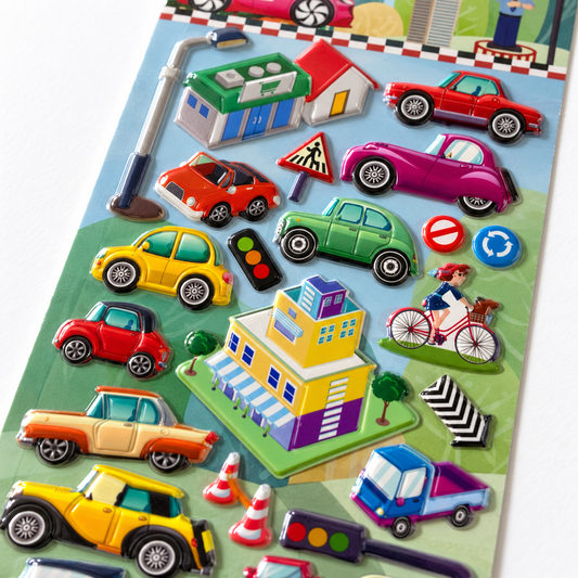 A&T Embossed Stickers Vehicles #5 || ستيكرات بارزة اي اند تي سيارات #5