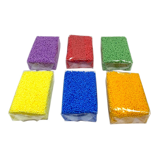 Foam Putty Set 6 Colors Large Size || مجموعة طين حبيبات ٦ لون حجم كبير
