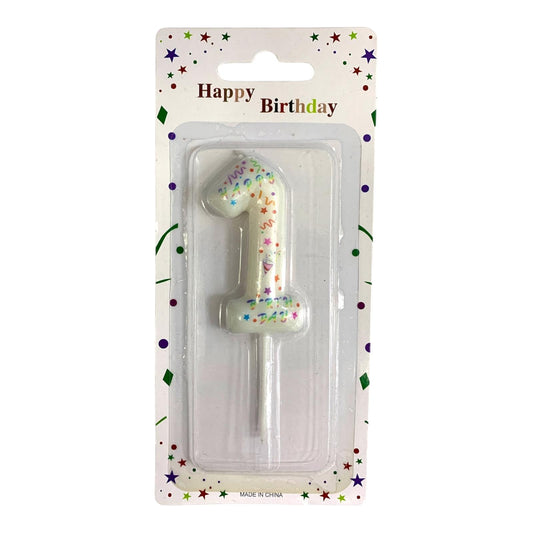 Birthday Candles Confetti from 0-9 || شموع اعياد ميلاد موديل كونفيتي من ٠-٩