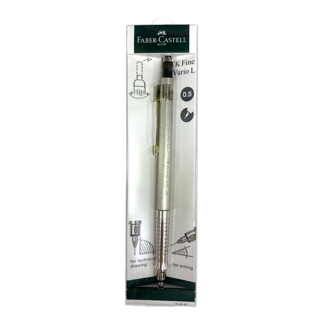 Faber Castell TK Fine Vario L 0.5 for Technical Drawing and Writing || قلم رصاص فيبر كاستل مقاس ٠.٥ مل للرسم والكتابة