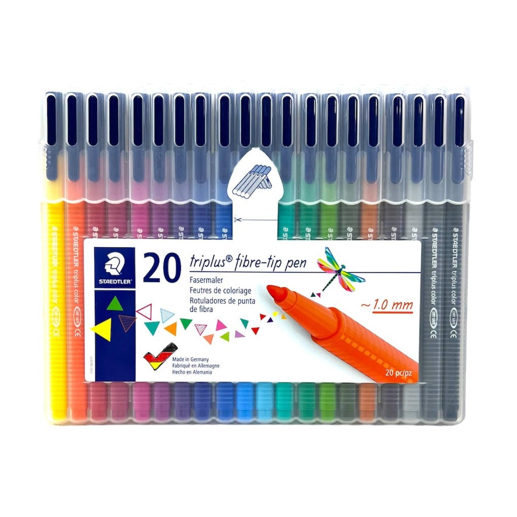Staedtler Triplus 20 Fibre Tip Pen || الوان ستدلر فاين لاينر راس ضعيف ١٠ لون