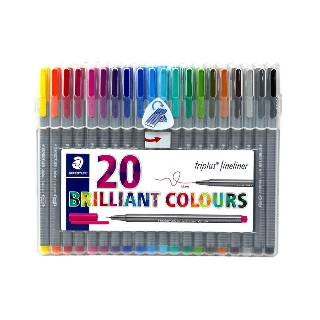 Staedtler Triplus 20 Fineliner || الوان ستدلر فاين لاينر راس ضعيف ٢٠ لون