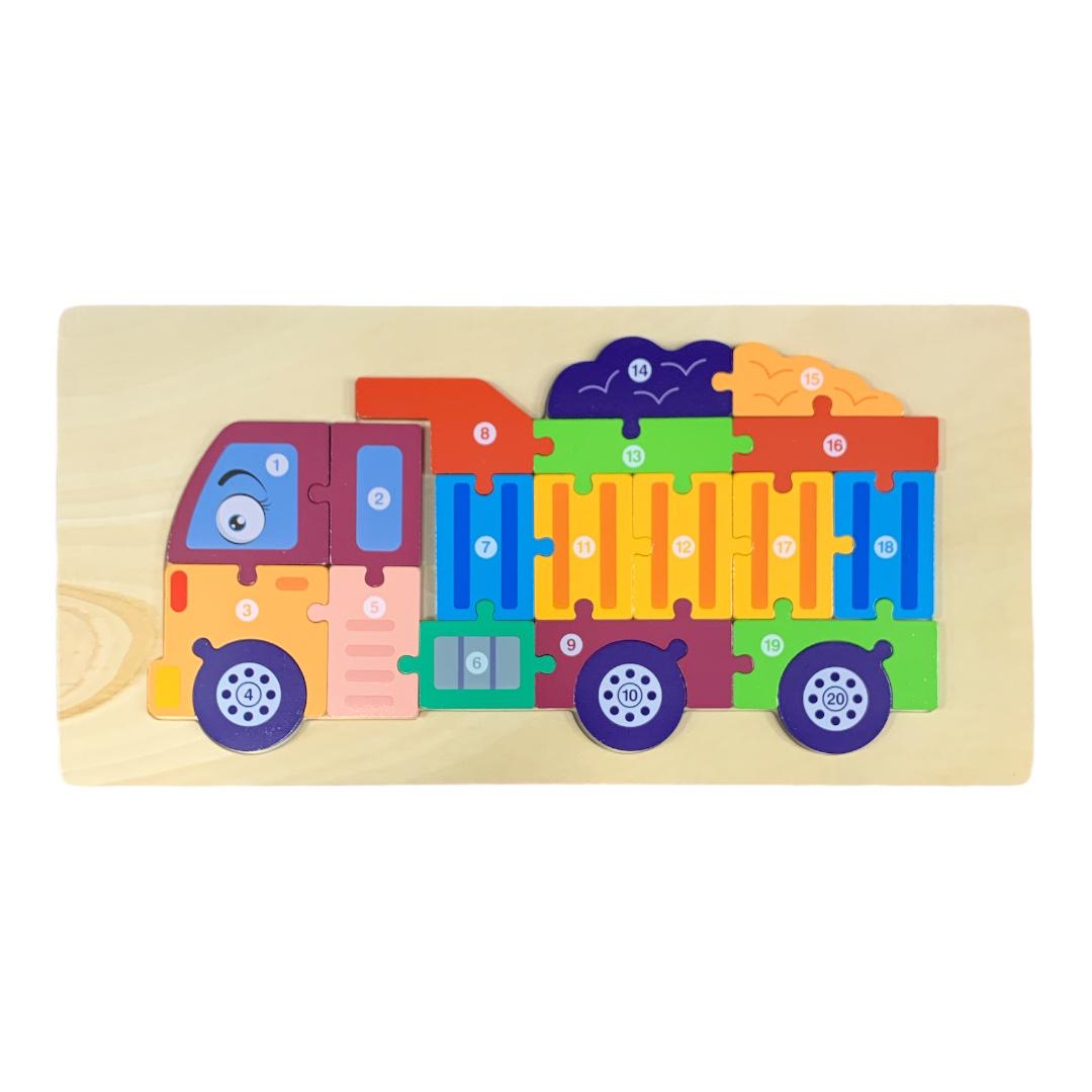 Semi Truck Puzzle || بازل شكل شاحنة