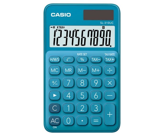 Casio Colored Hand Calculator || اله حاسبة كاسيو ملونه