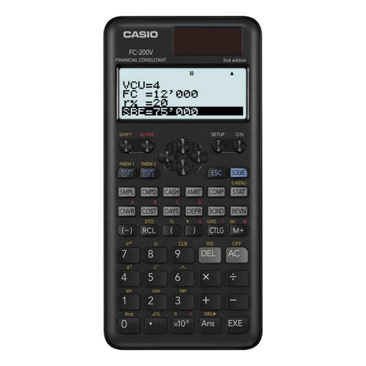Casio FC-200V Financial Calculator || اله حاسبه كاسيو التمويلية اف سي 200