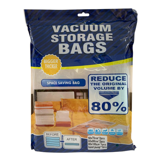 Vacuum Storage Bags 5 Pcs || اكياس تخزين بسحب الهواء عدد ٥ اكياس