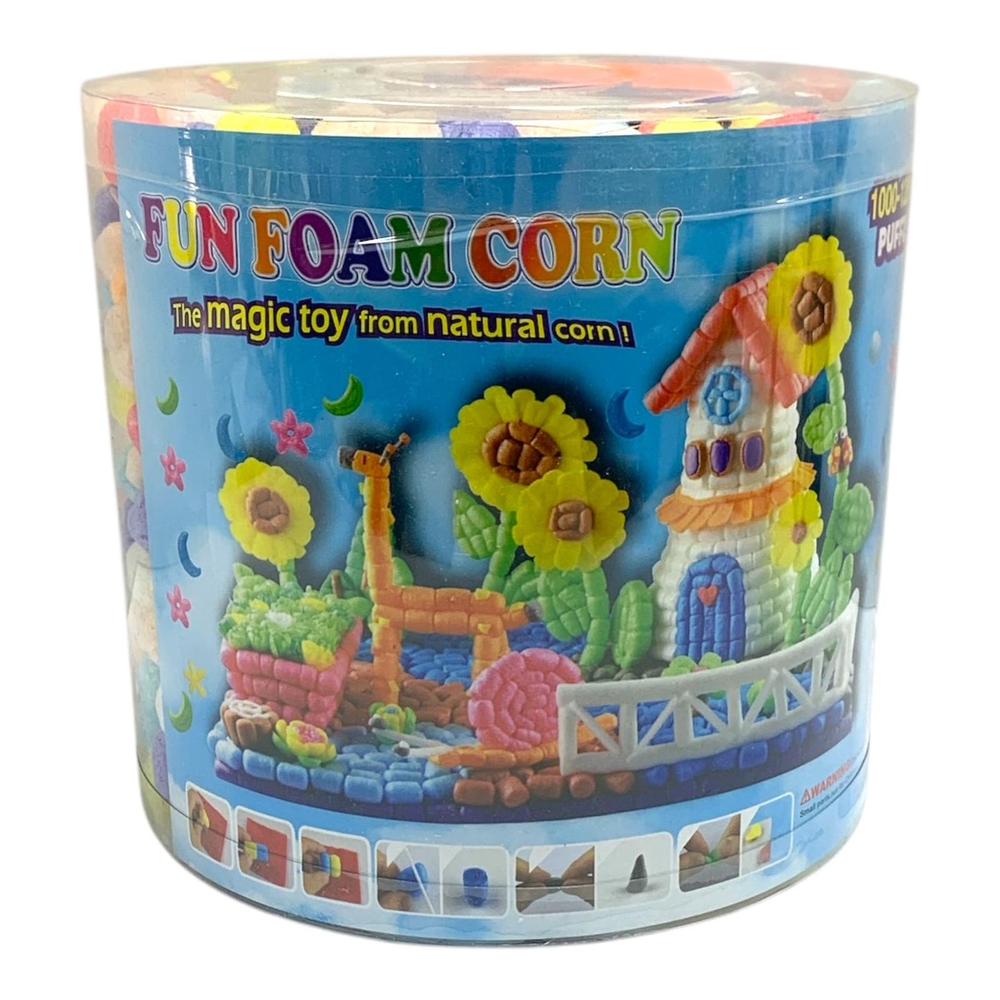 Fun Foam Corn 1000-1200 Puffs #1 || لعبة تركيب بف الذرة ١٠٠٠-١٢٠٠ حبة #١