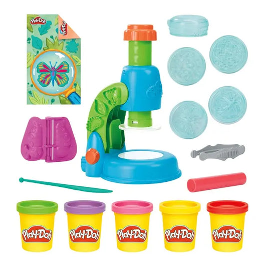 Play Doh Light And Look Microscope Clay Set for Kids || مجموعة لعبة طين صلصال بلي دوه موديل المجهر