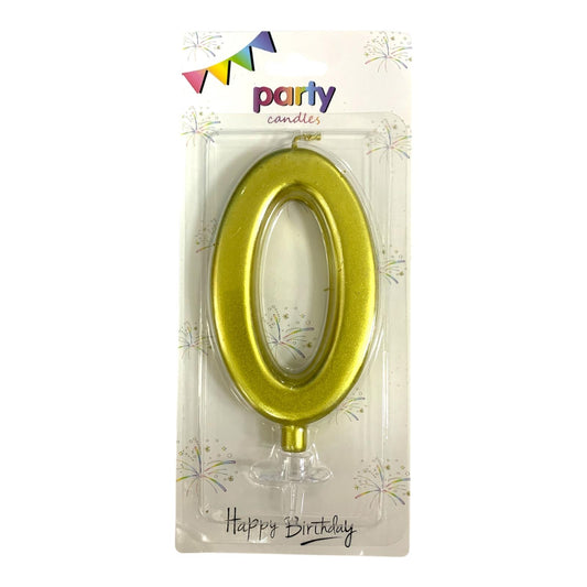 Birthday Candles Gold Color from 0-9 || شموع اعياد ميلاد لون ذهبي من ٠-٩