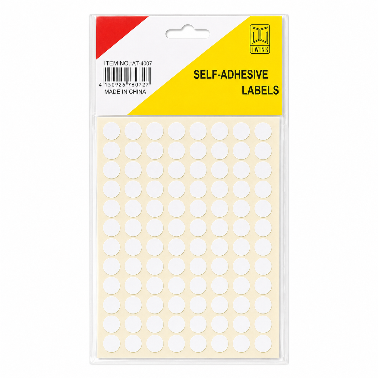 A&T Round White Sticker Pack 880 Stickers || ستيكرات اي اند تي دائرية عدد 880 ستيكر