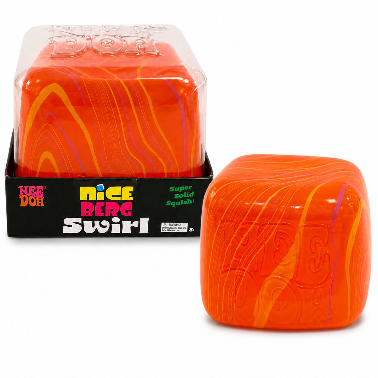 Needoh Nice Berg Swirl Orange || نيدو جبل الثلج رخامي برتقالي