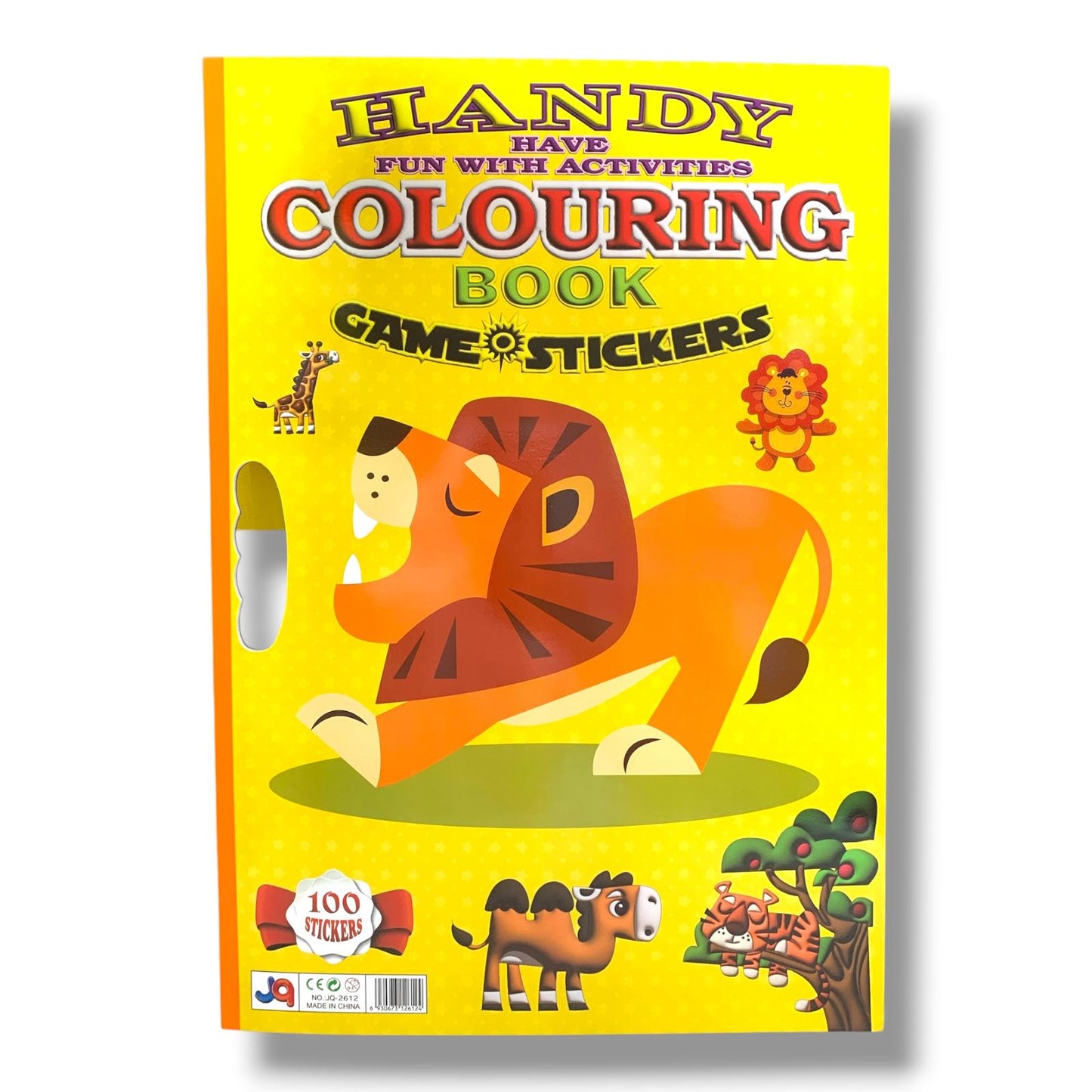 Coloring Book Game 100 Stickers Large Size Animals || دفتر تلوين مع 100 ستيكر جامبو حيوانات