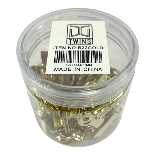 A&T Paper Clips 22 ml Gold || مشبك ورق اي اند تي ذهبي ٢٢ مل