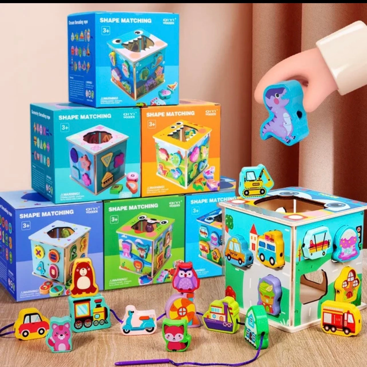 Shape Matching Puzzle Cube بازل مكعب اشكال