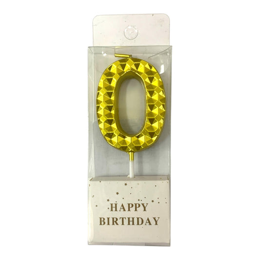 Birthday Candles Golden Color Bubbles from 0-9 || شموع اعياد ميلاد لون ذهبي فقاعات من ٠-٩
