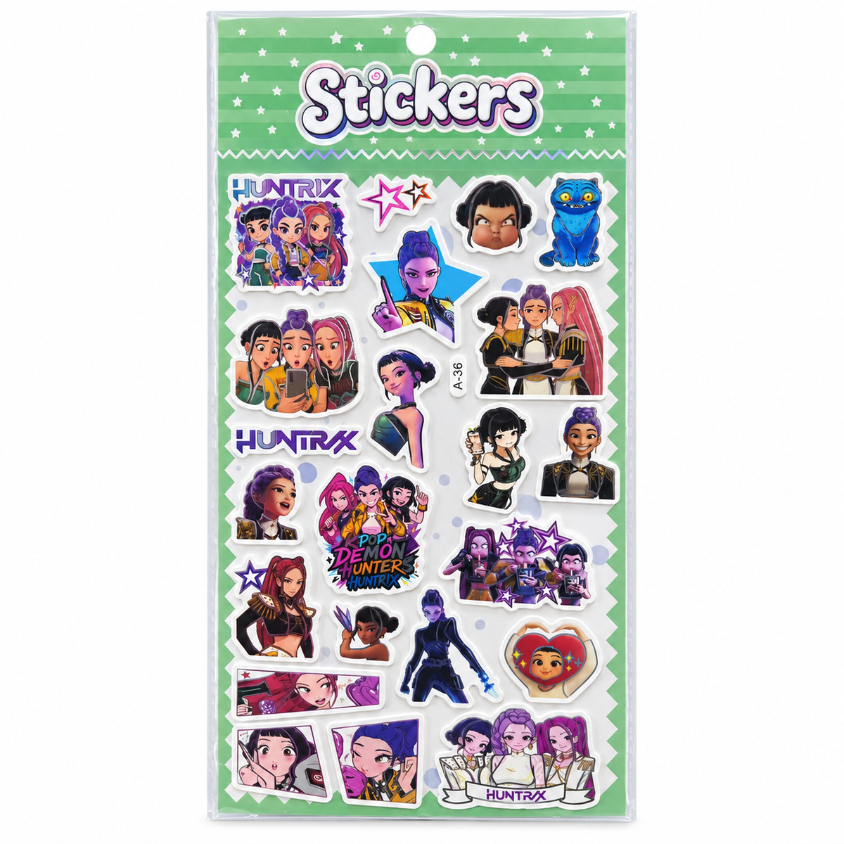 Huntrix Stickers - Green A-36 || ملصقات هانتريكس - أخضر A-36