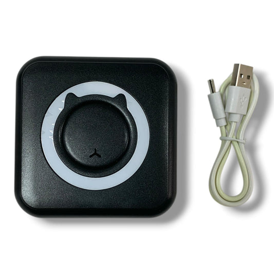 Portable Mini Printer USB Charged || طابعة صغيرة متنقلة بدون حبر شحن يو اس بي اسود