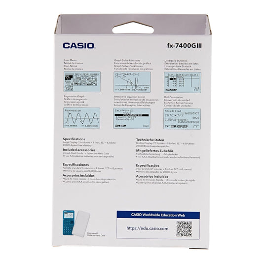 Casio FX-7400GIII Graphic Calculator || آلة حاسبة بيانية كاسيو FX-7400GIII