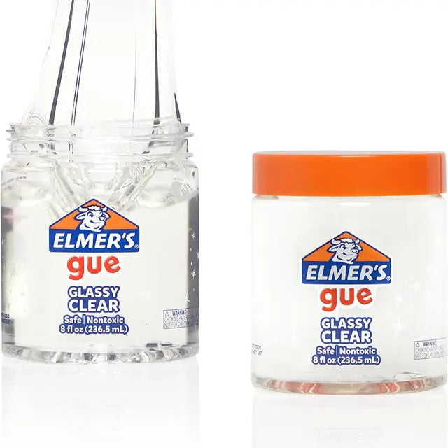 Elmers Gue Glassy Clear Transparent Slime 236 ml || سلايم المرز شفاف 236 مل امن للاطفال